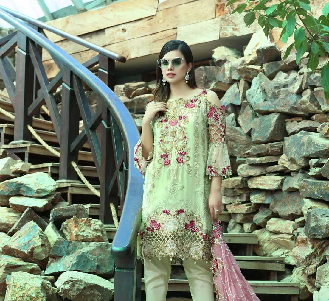 Eshaal Luxury Embroidered Festive Eid Chiffon Collection by Emaan Adeel – EA08