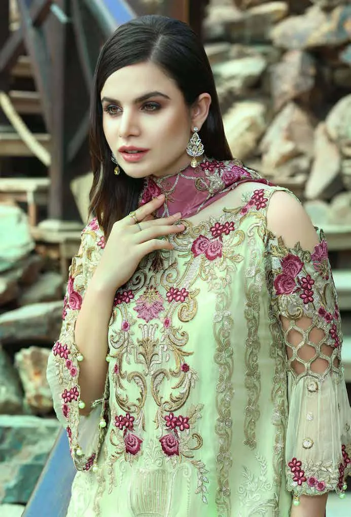 Eshaal Luxury Embroidered Festive Eid Chiffon Collection by Emaan Adeel – EA08