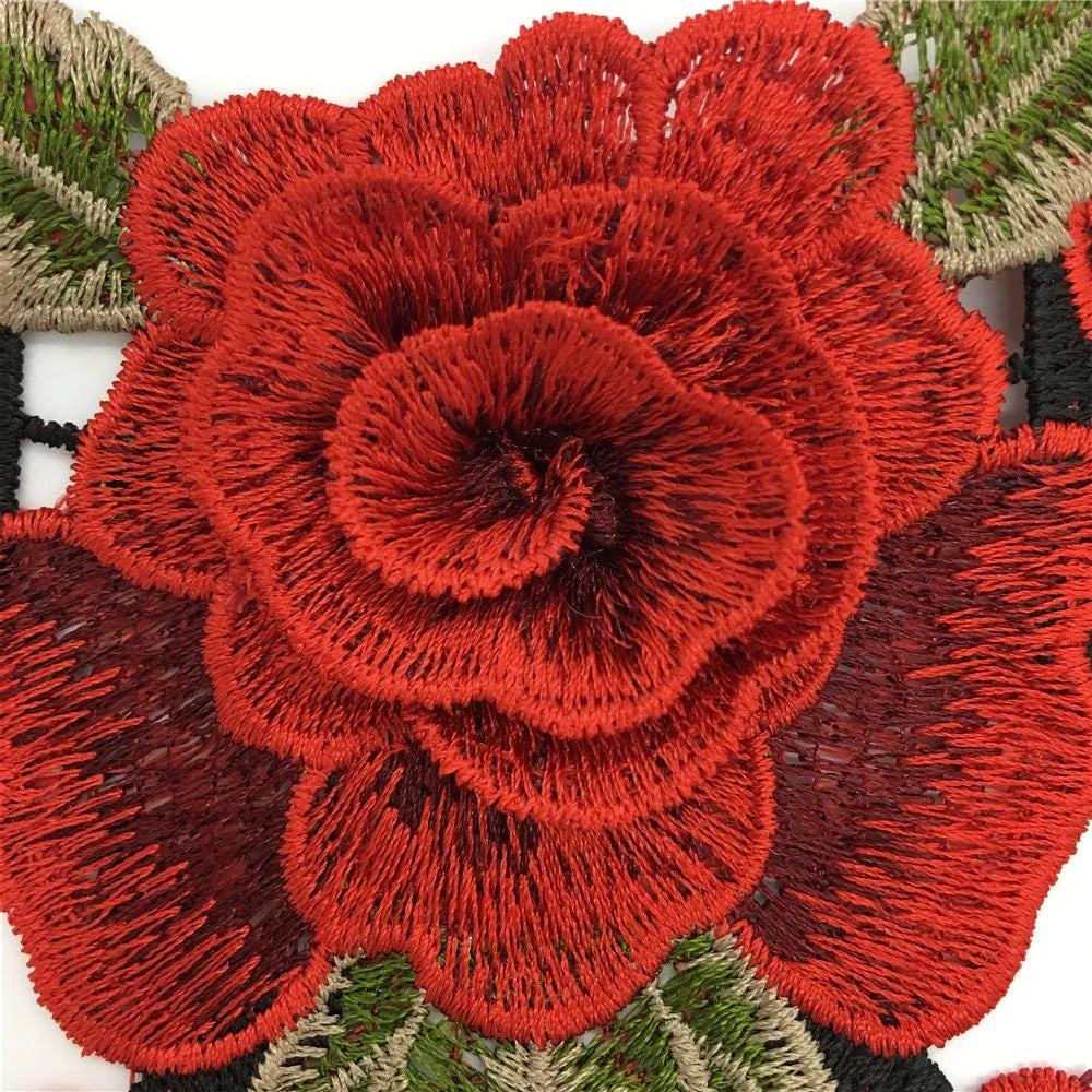 Floral Lace Neckline Collar Trim for Clothing Applique Embroidery