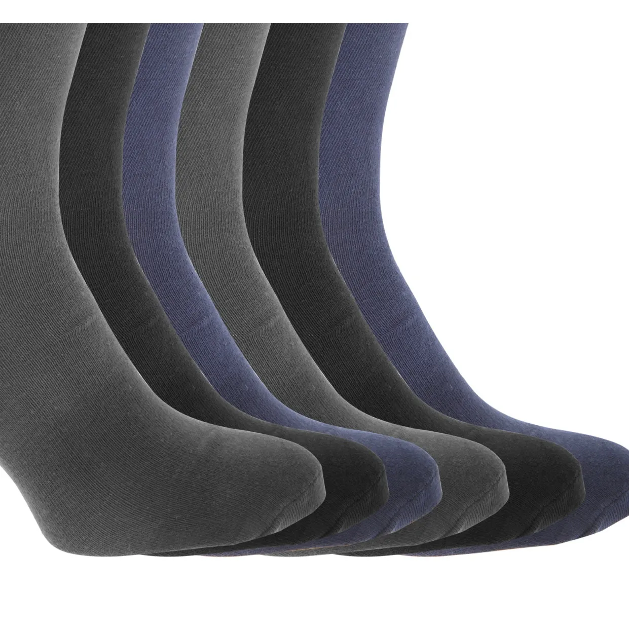 FLOSO Mens Cotton Mix Lycra Socks (Pack Of 6)