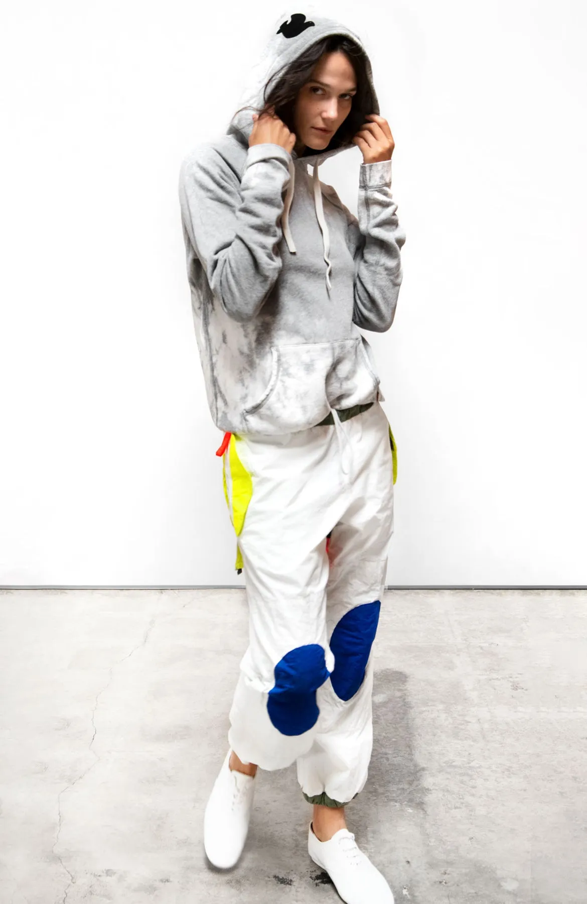 FREECITY Bleachout Pullover Hoodie in Heather Bleachout