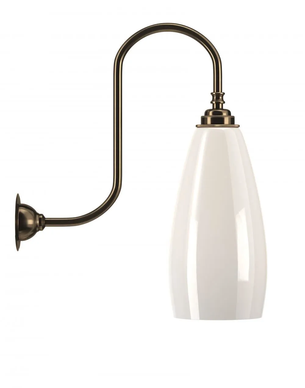 Fritz Fryer Upton Swan Neck Wall Light