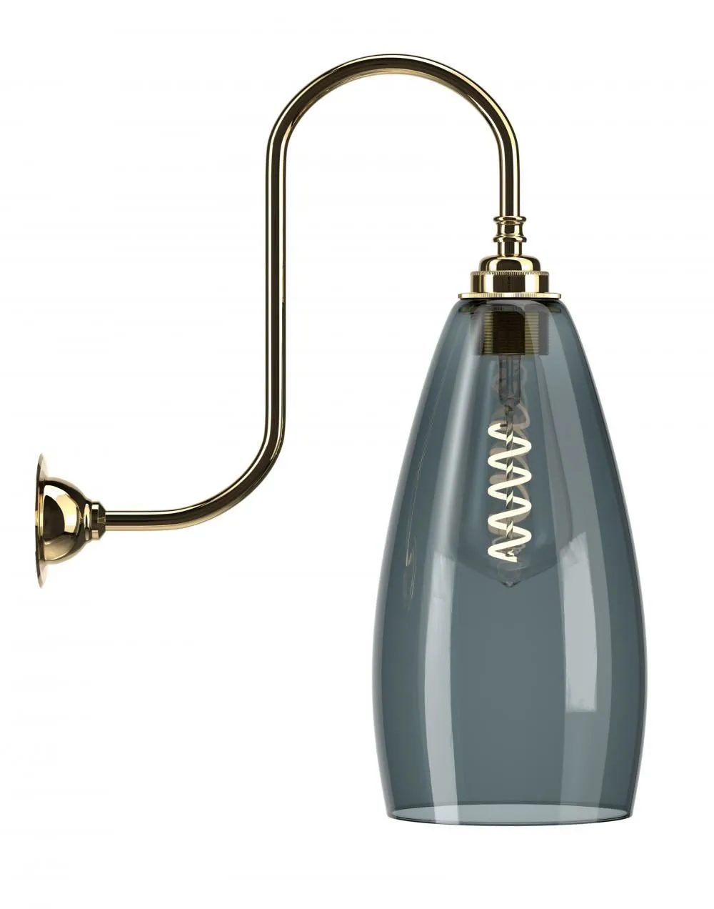 Fritz Fryer Upton Swan Neck Wall Light