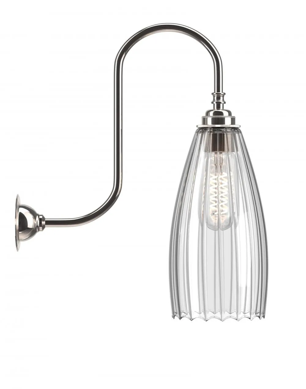 Fritz Fryer Upton Swan Neck Wall Light