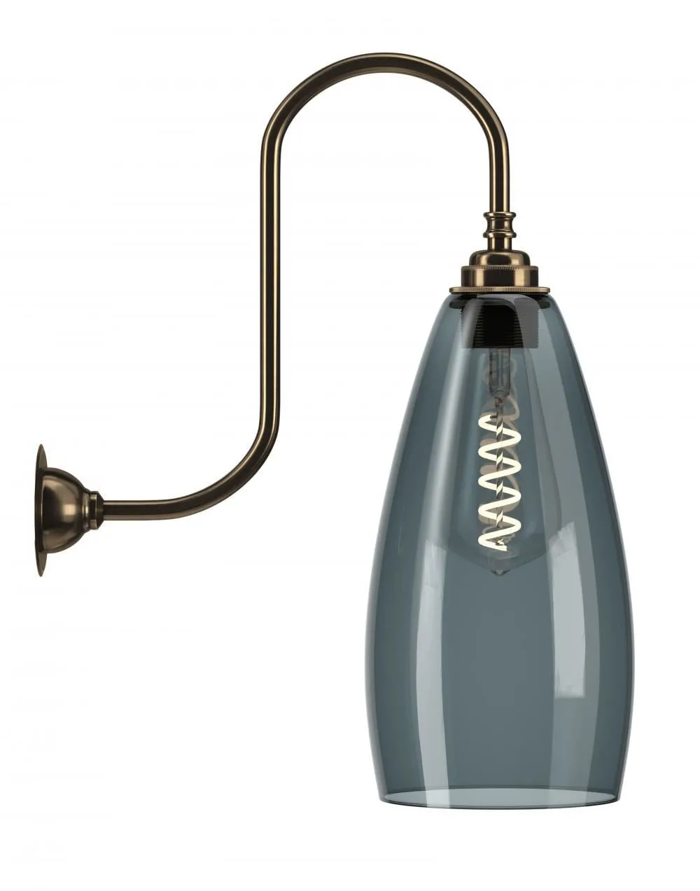 Fritz Fryer Upton Swan Neck Wall Light