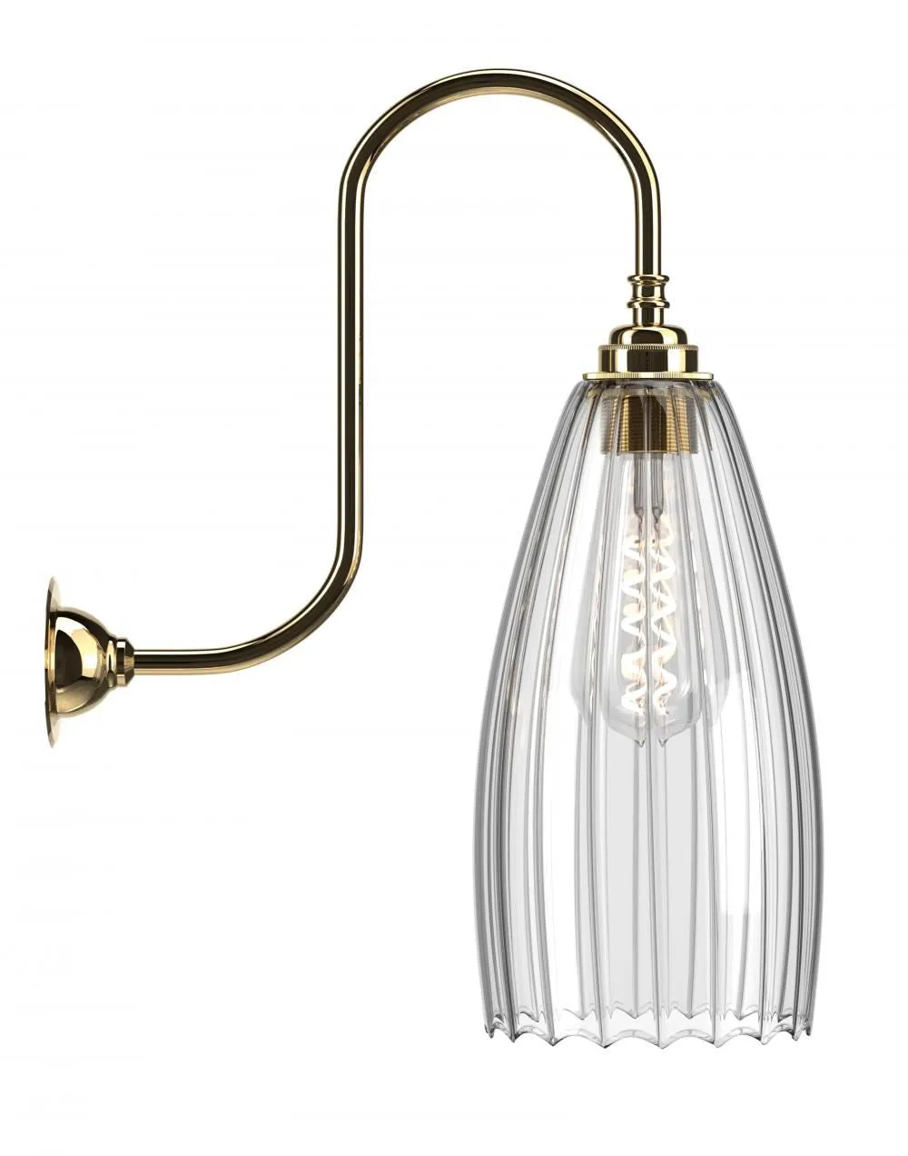 Fritz Fryer Upton Swan Neck Wall Light