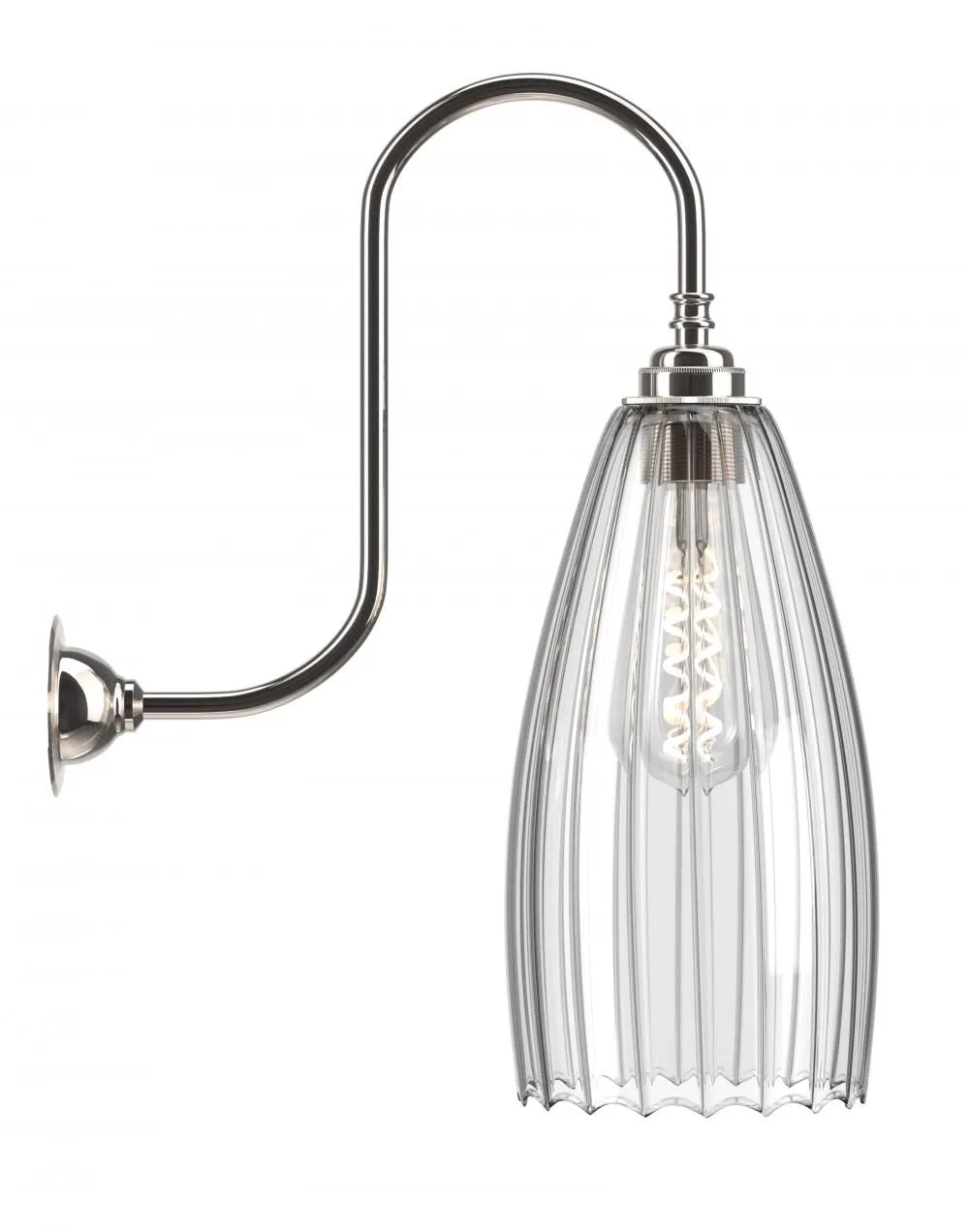 Fritz Fryer Upton Swan Neck Wall Light