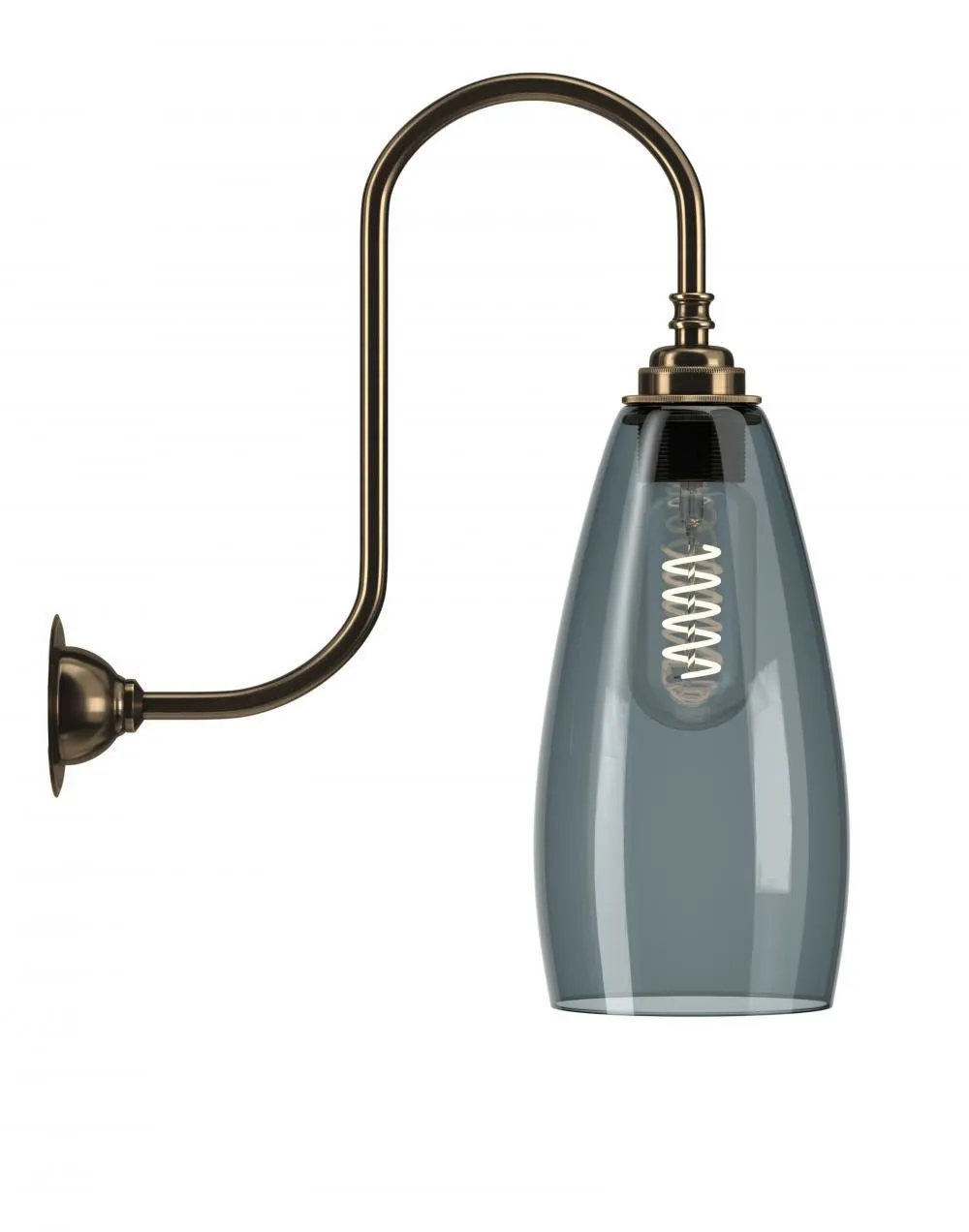Fritz Fryer Upton Swan Neck Wall Light