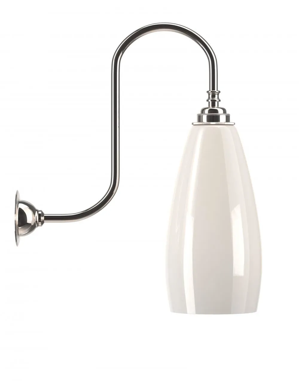 Fritz Fryer Upton Swan Neck Wall Light