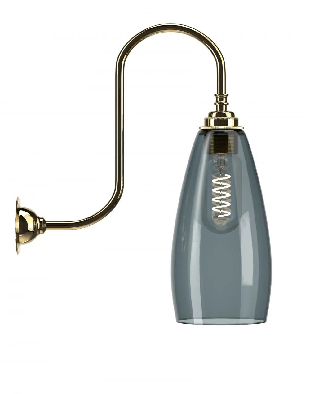 Fritz Fryer Upton Swan Neck Wall Light