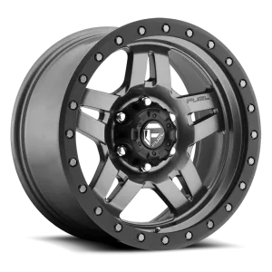 Fuel Anza Wheels | Matte Gunmetal w/Black Ring D558