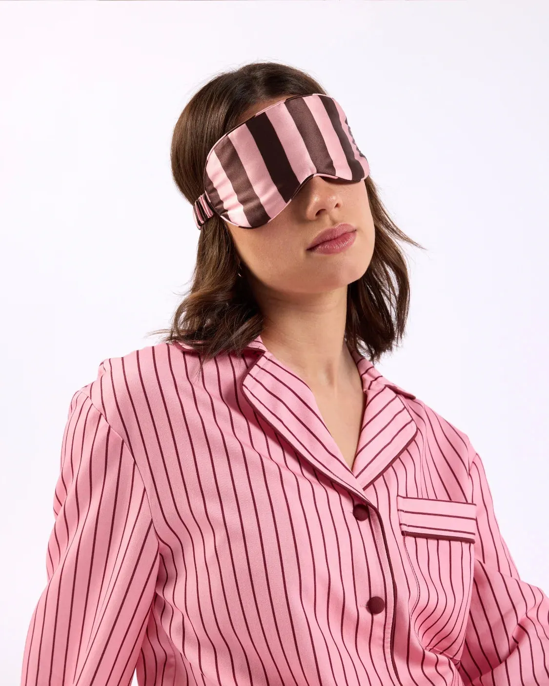 Hommey Silk Eyemask - Rocky Road Stripes