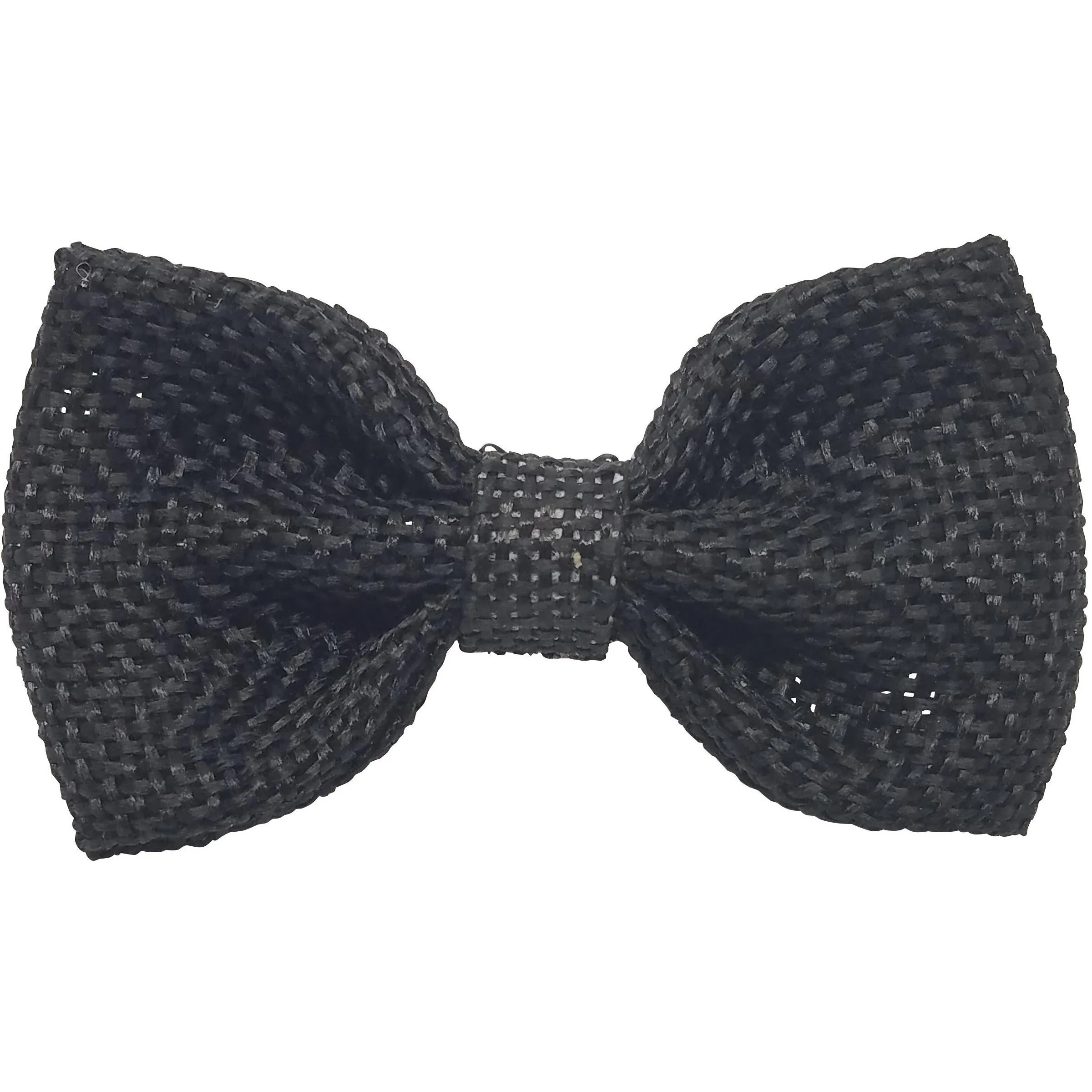 Ivory 3" Burlap Hair Bow clips