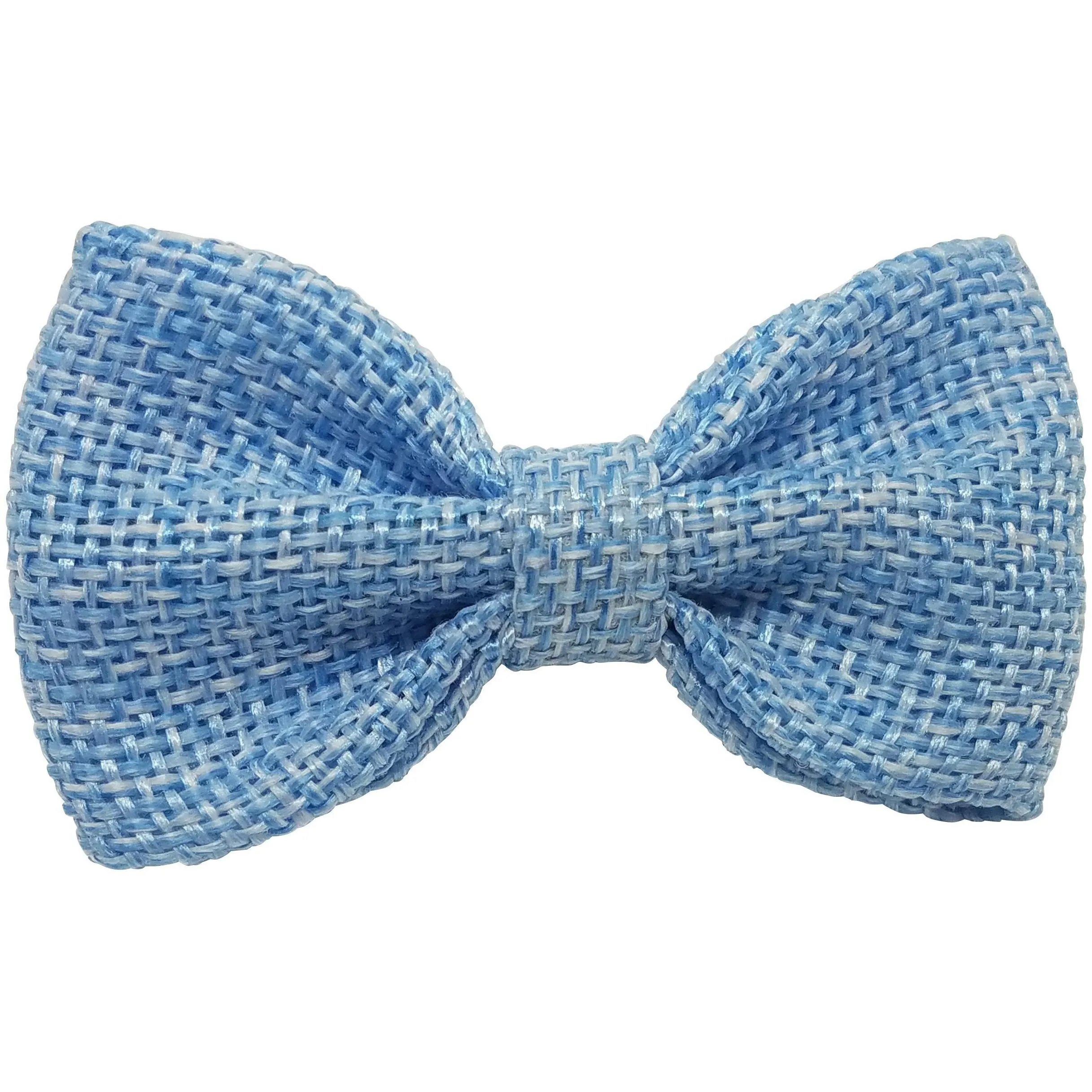 Ivory 3" Burlap Hair Bow clips