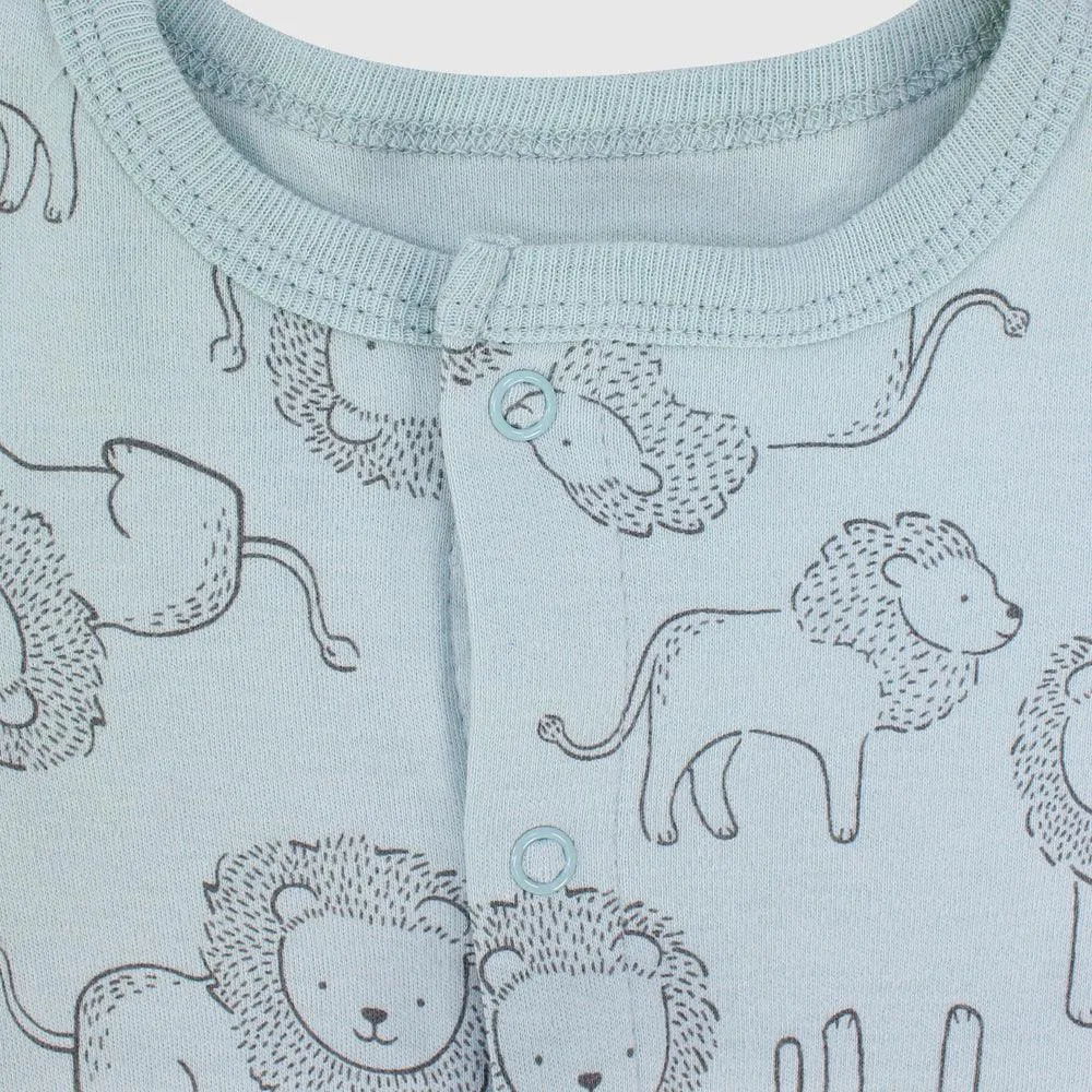 King Of The Jungle Short-Sleeved Romper