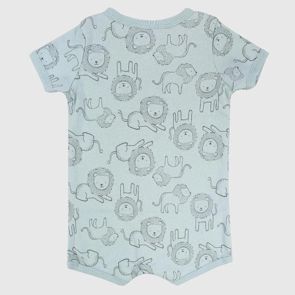 King Of The Jungle Short-Sleeved Romper