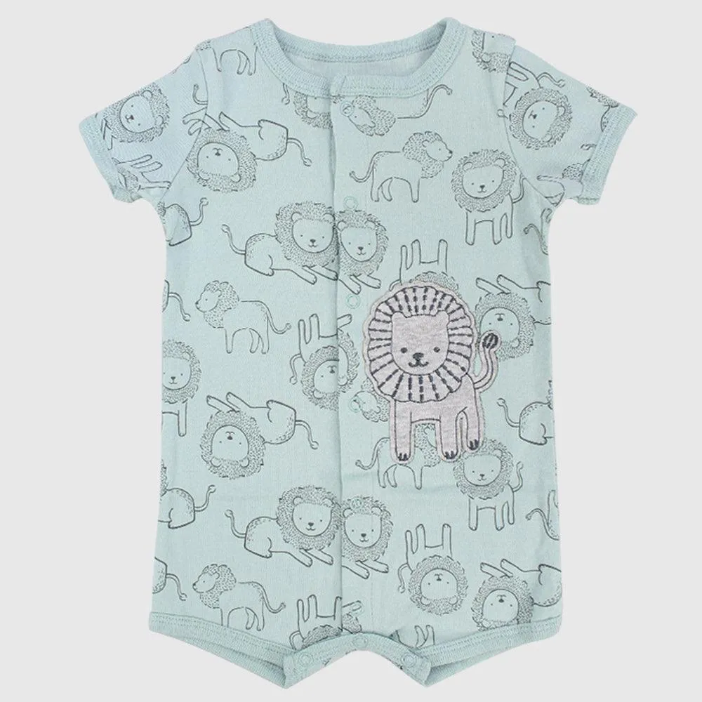 King Of The Jungle Short-Sleeved Romper