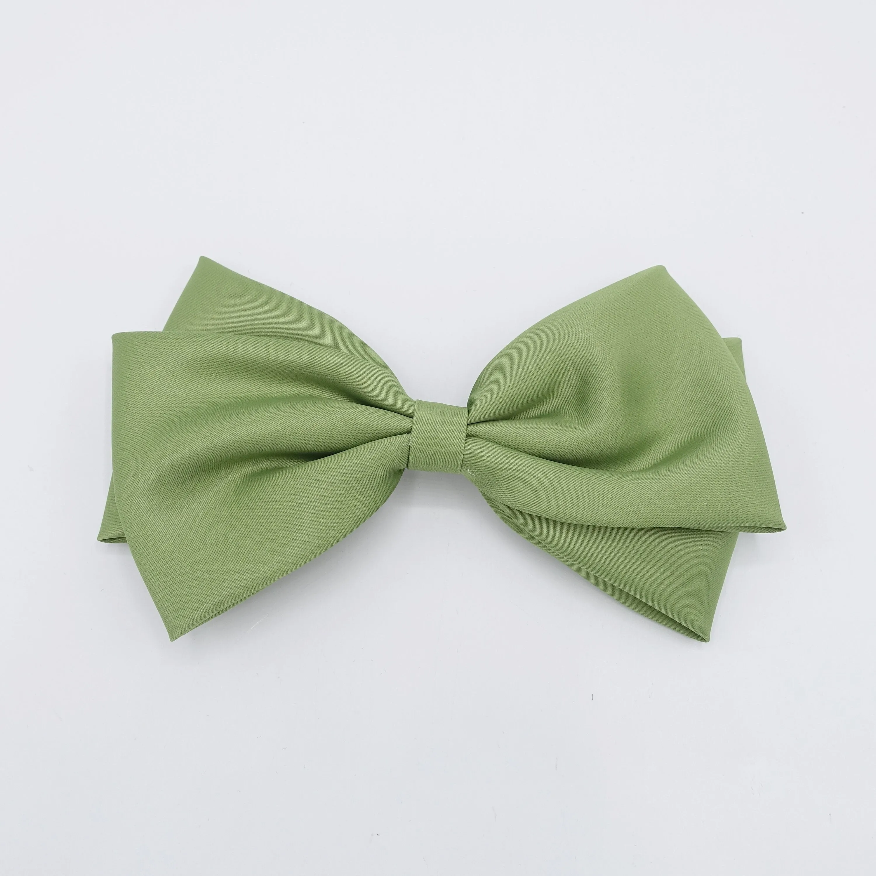 large satin hair bow, basic style hair bow for women