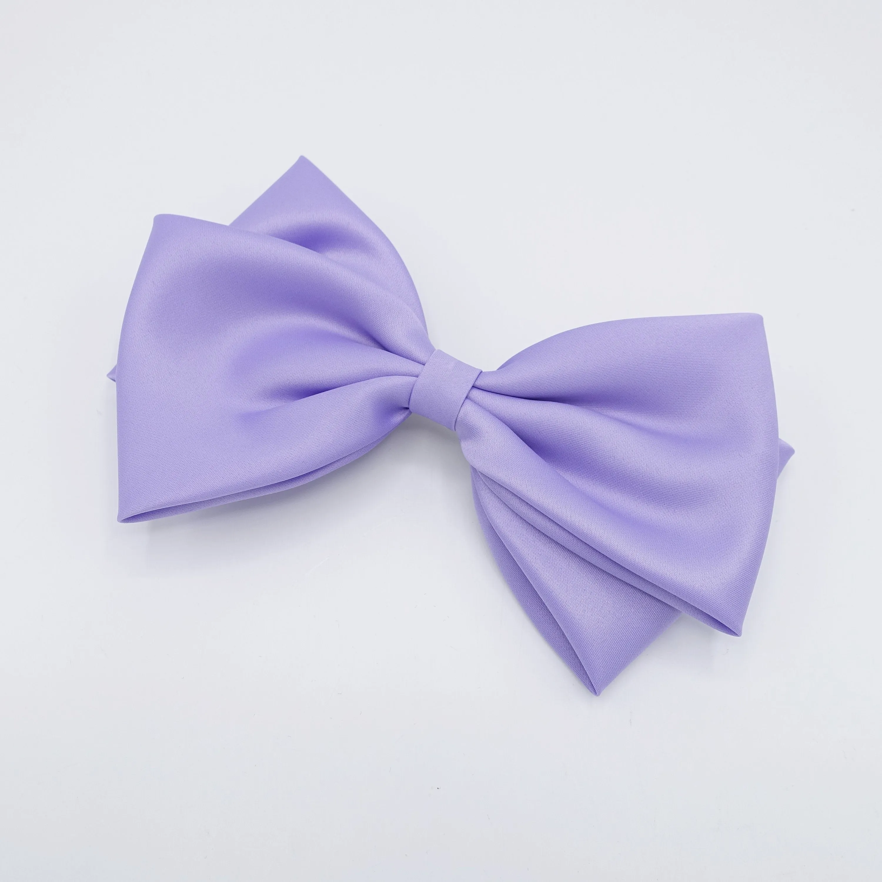 large satin hair bow, basic style hair bow for women