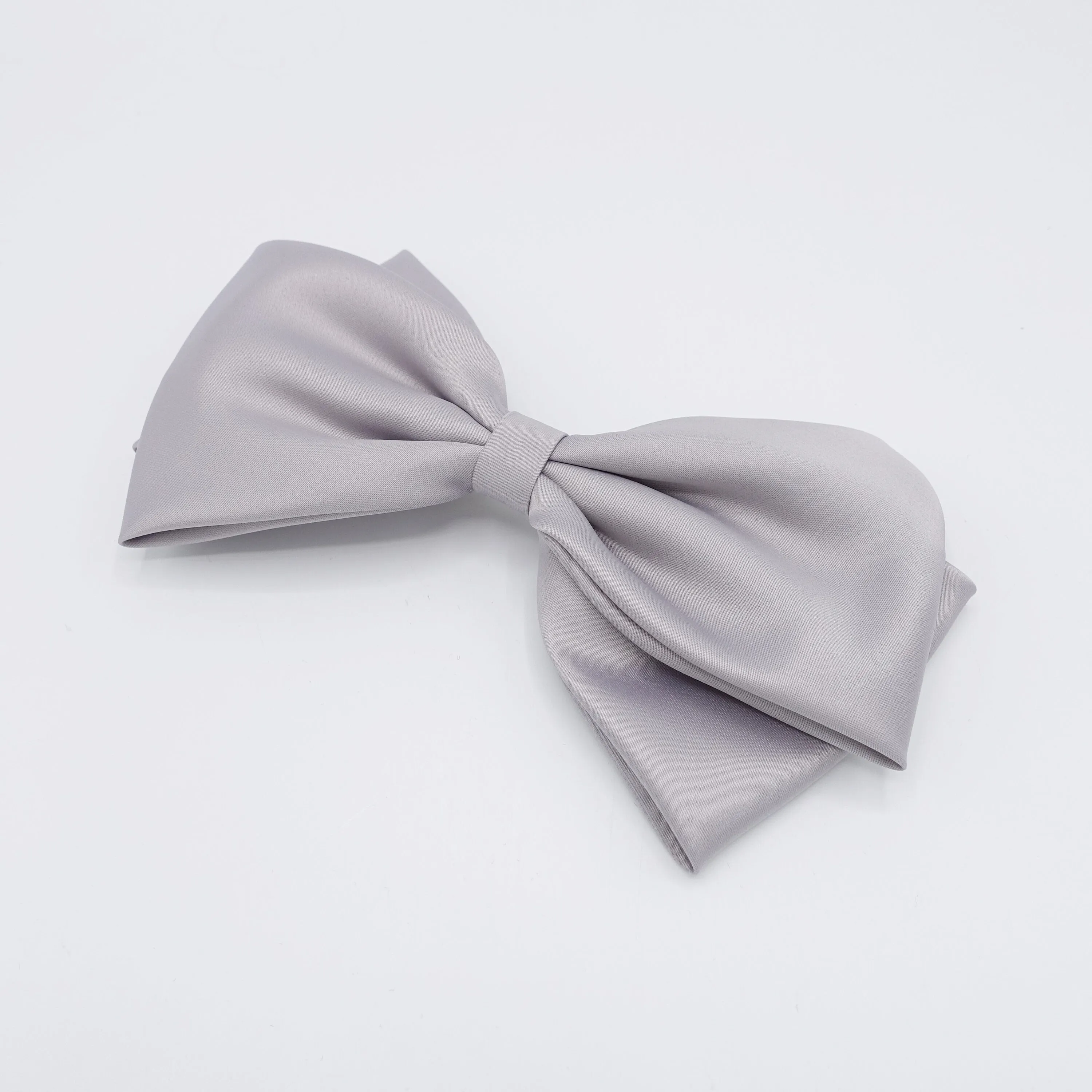 large satin hair bow, basic style hair bow for women