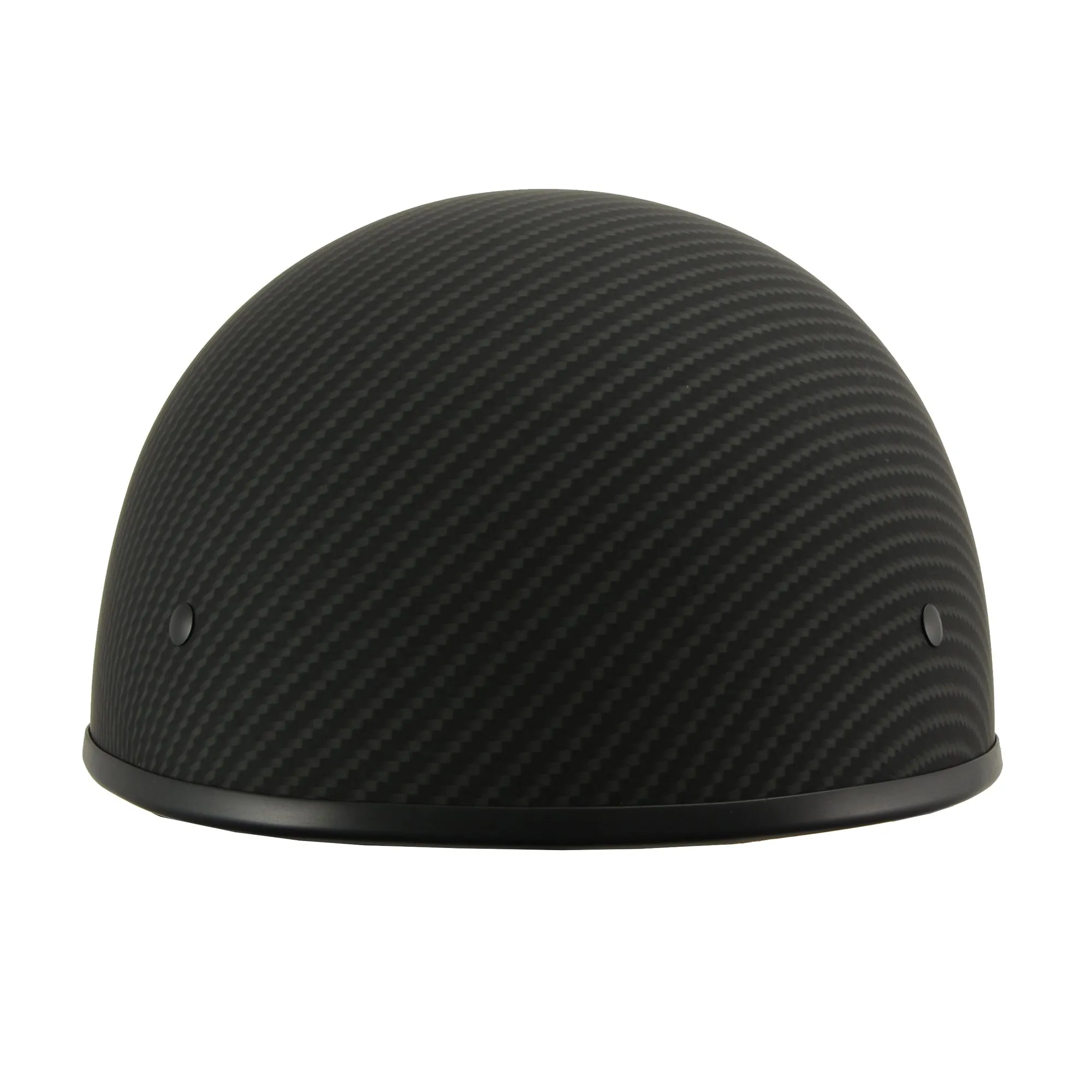 MPH DOT Half Helmet w/ Carbon Fiber Look Matte Black