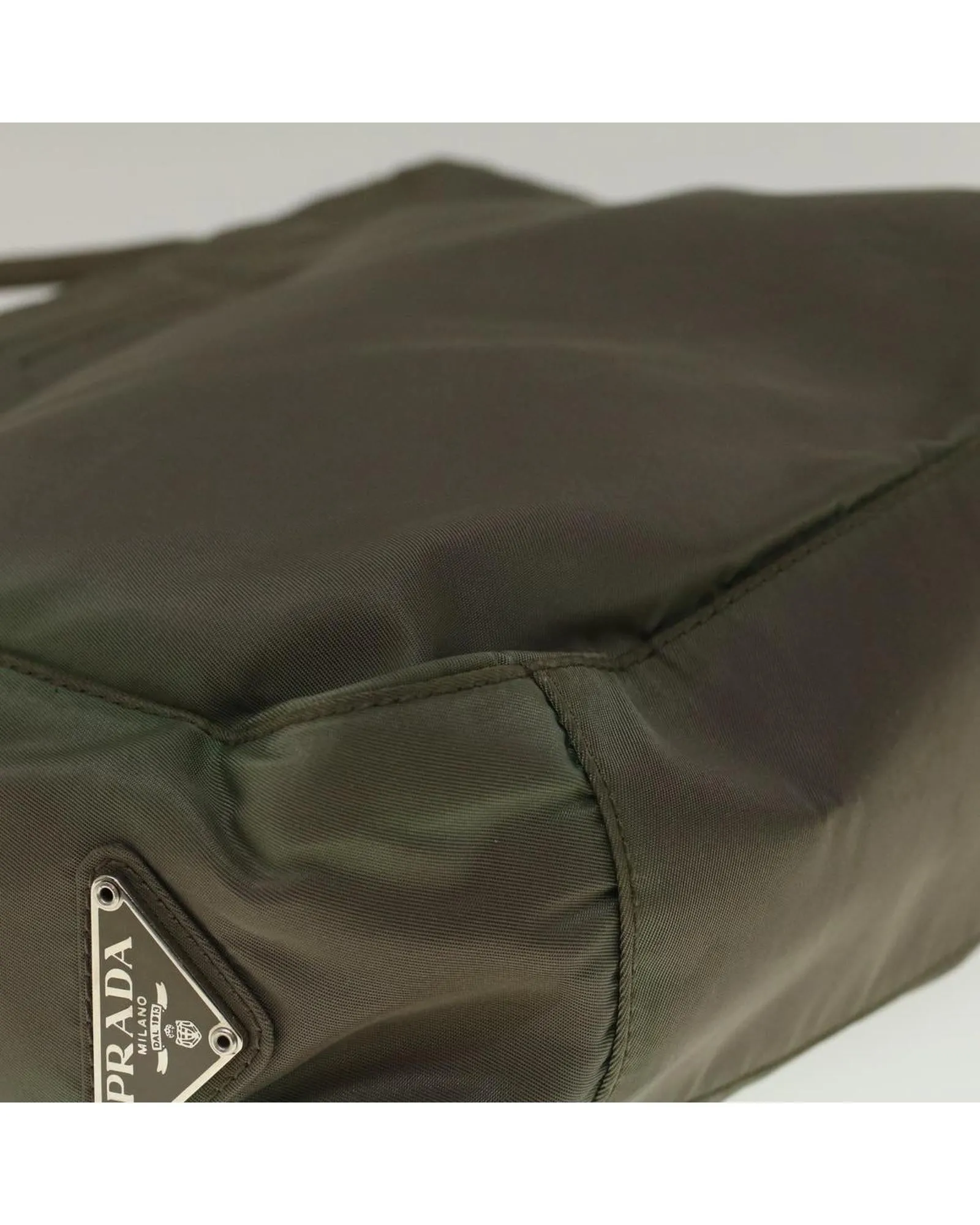 Nylon Gray Hand Bag - Authentic Prada