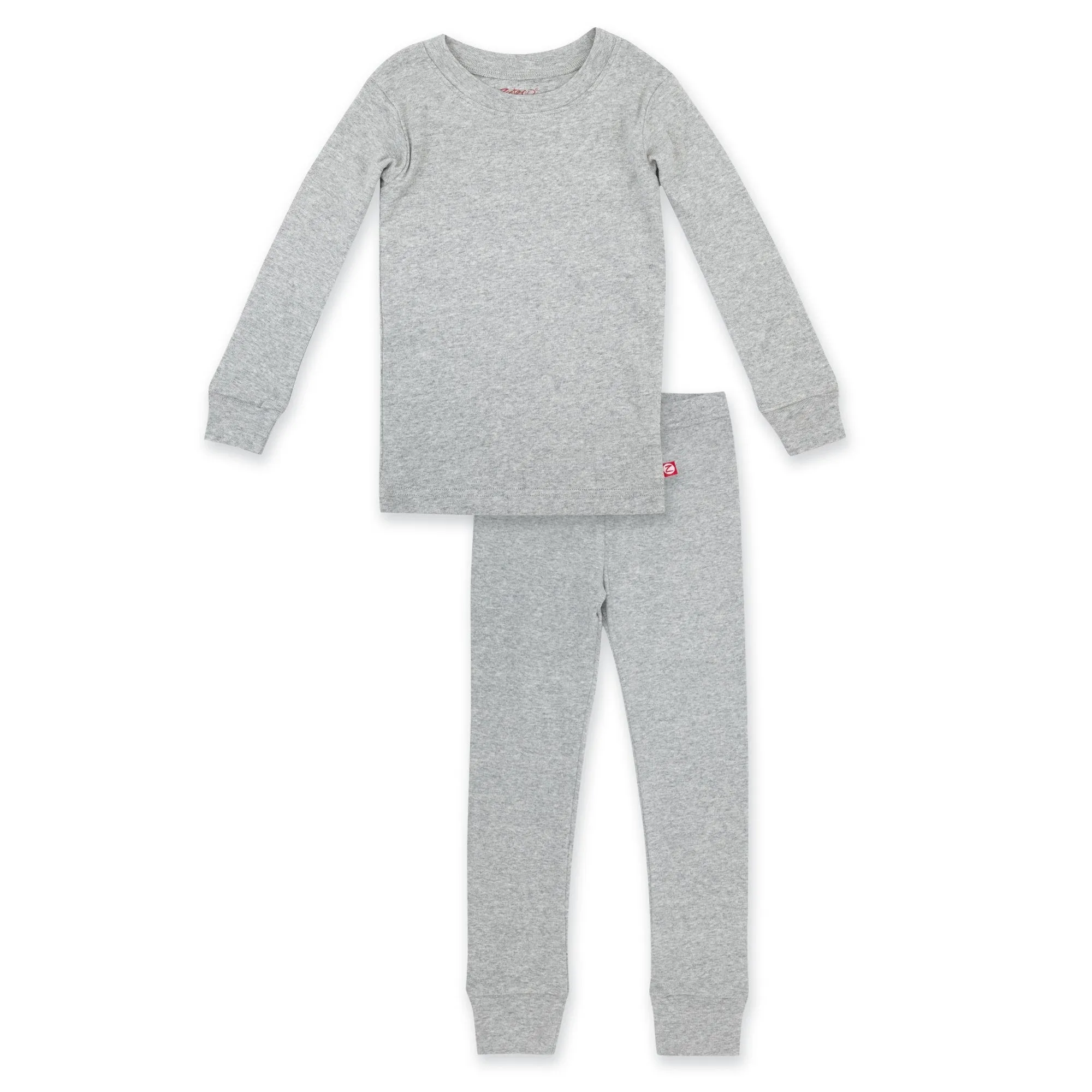 Organic Cotton Pajama Set - Heather Gray
