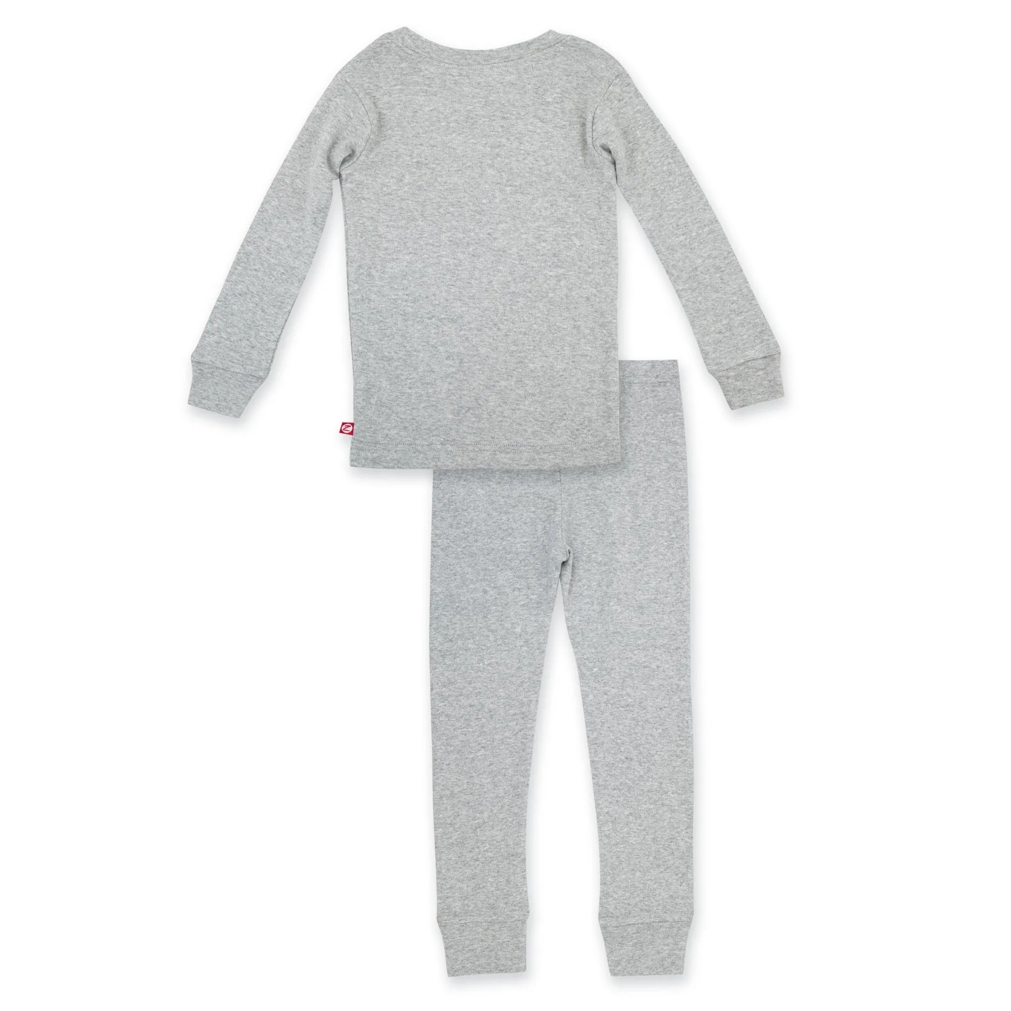 Organic Cotton Pajama Set - Heather Gray