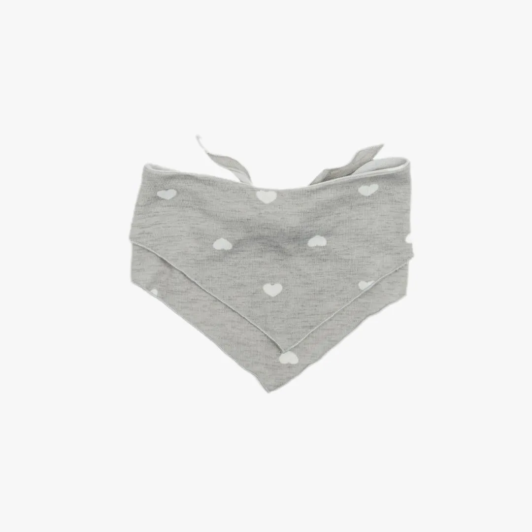 Pet Bandana - Gray Hearts