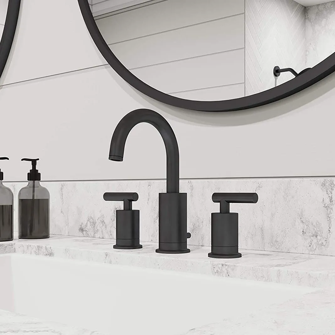 Pfister LG49-NC1B Contempra 8" Widespread Bathroom Faucet in Matte Black