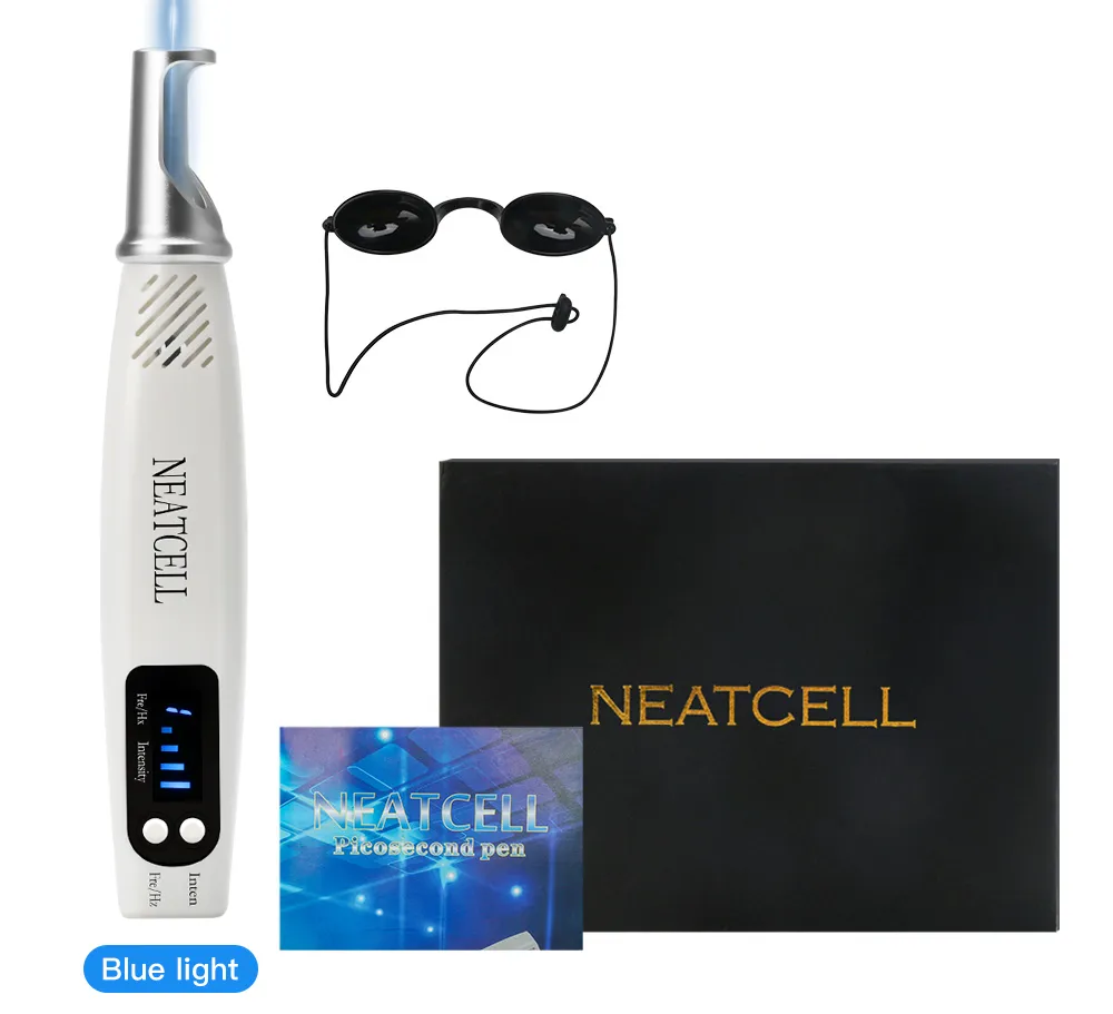 Picosecond Laser Pen Blue Light Therapy Pigment Tattoo Scar Mole Freckle Removal Dark Spot Remover Machine Skin Care Device