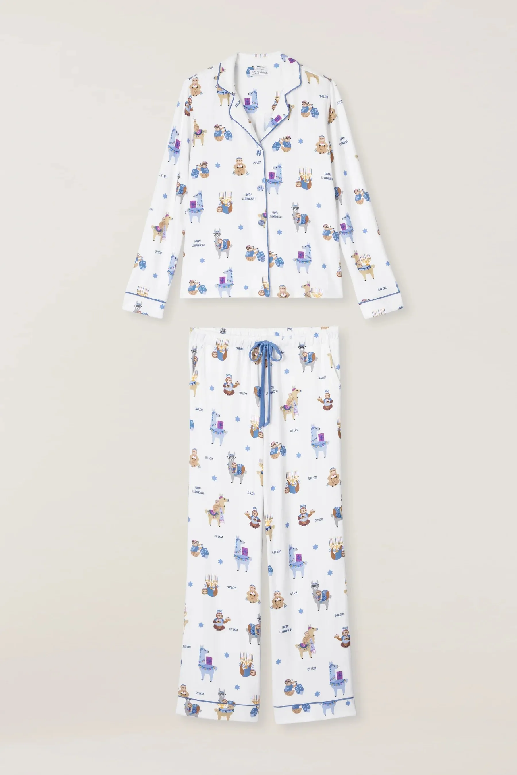 PJ Button Up Happy Llamakkah