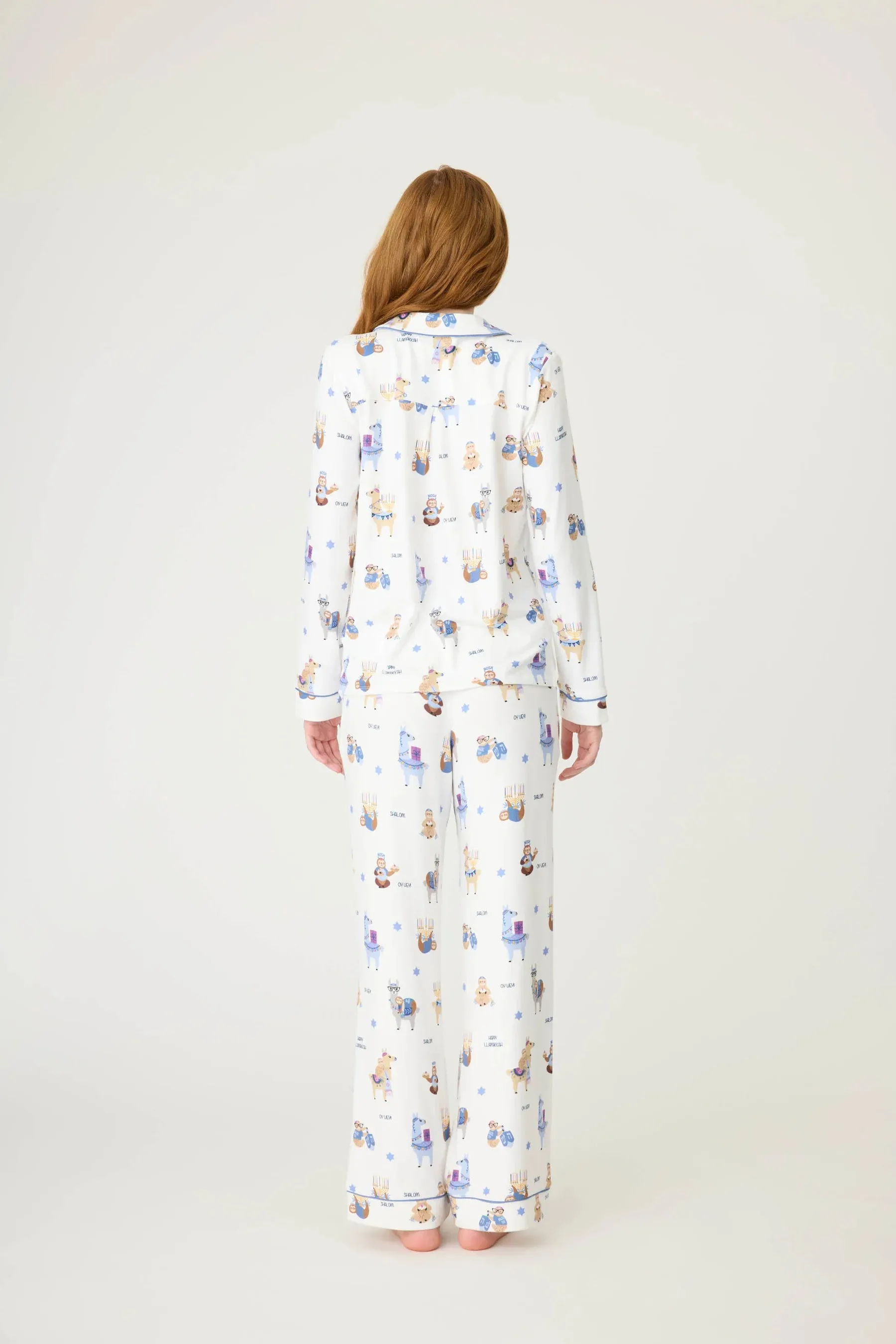PJ Button Up Happy Llamakkah