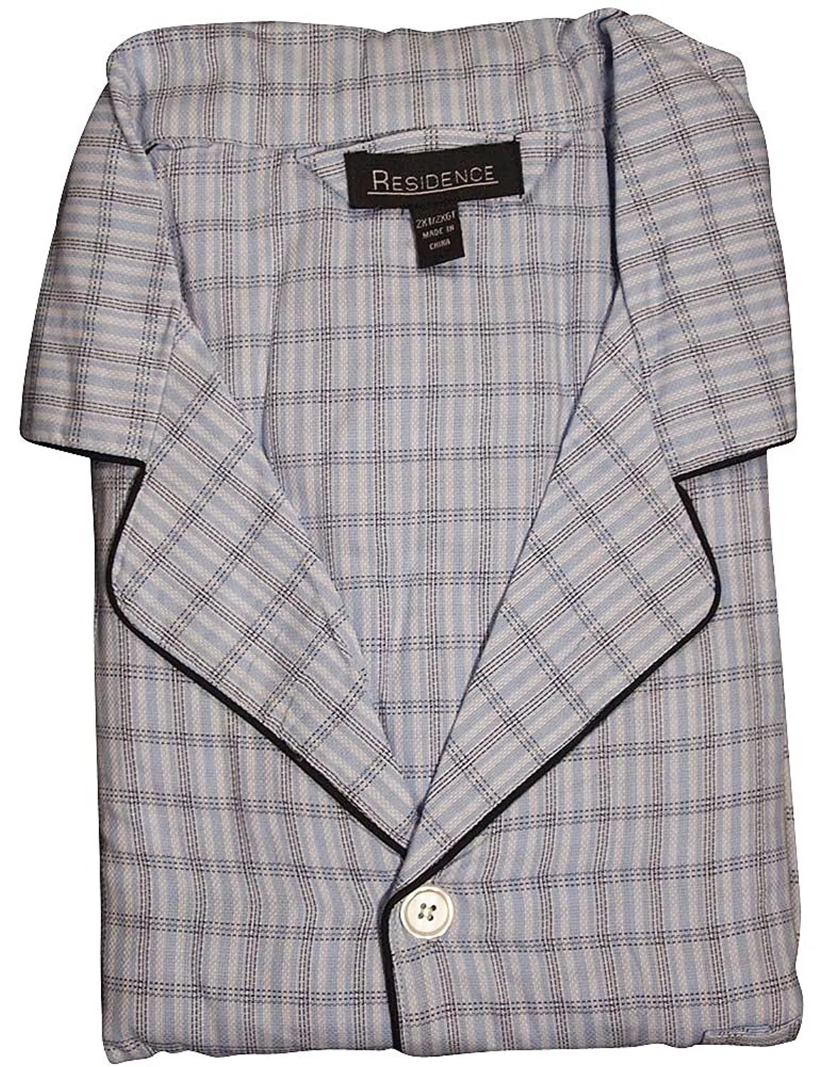 Private Label - Mens Big and Tall Woven Plaid Long Sleeve Pajamas
