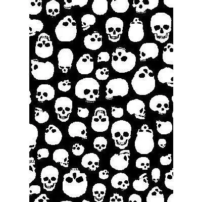 "Live to Ride" Skulls Board Skirt (Black White) CUSTOM