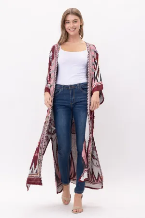 RAJ MEGHAN THICK STITCH EMBROIDERED DUSTER
