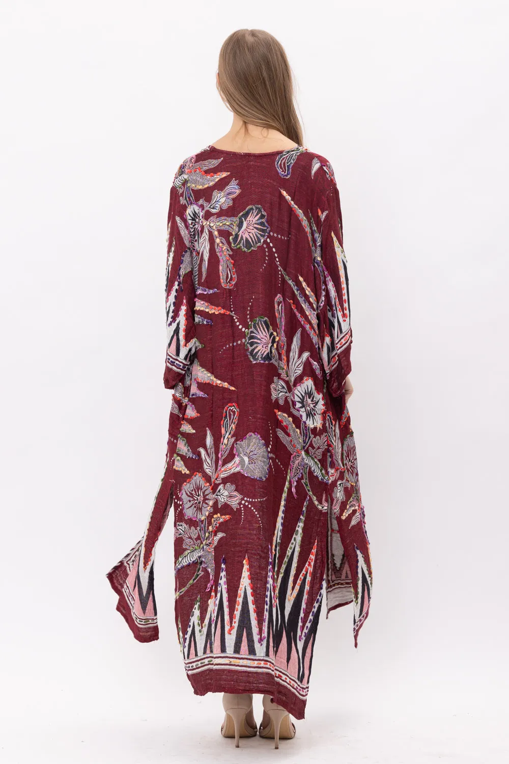 RAJ MEGHAN THICK STITCH EMBROIDERED DUSTER