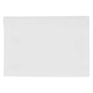 RANS Elegant Hemstitch White Placemat