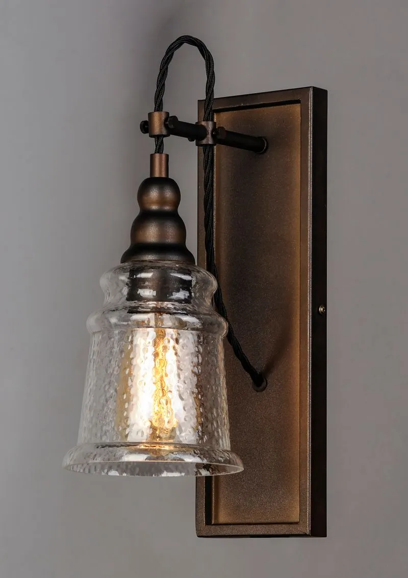 Revival Single Light Vanity Wall Sconce in Oil Rubbed Bronze