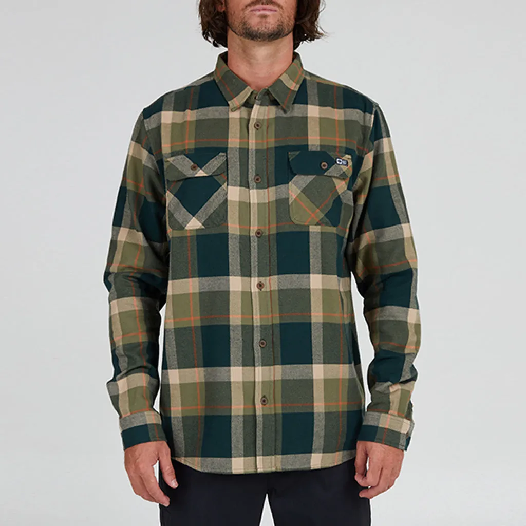 Salty Crew Mens Dawn Patrol Flannel - Spruce