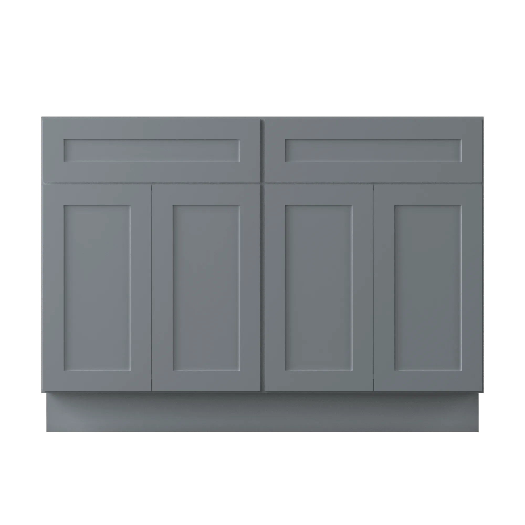 Sink Base Kitchen Cabinet SB48 Colonial Gray LessCare 48 in. width 34.5 in. height 24 in. depth