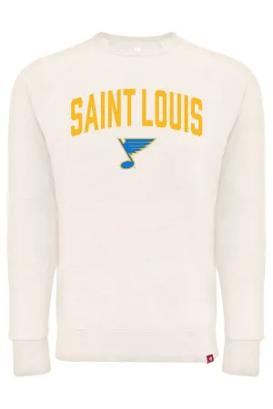ST. LOUIS BLUES SPORTIQE DREXEL HARMON CREW - CREAM