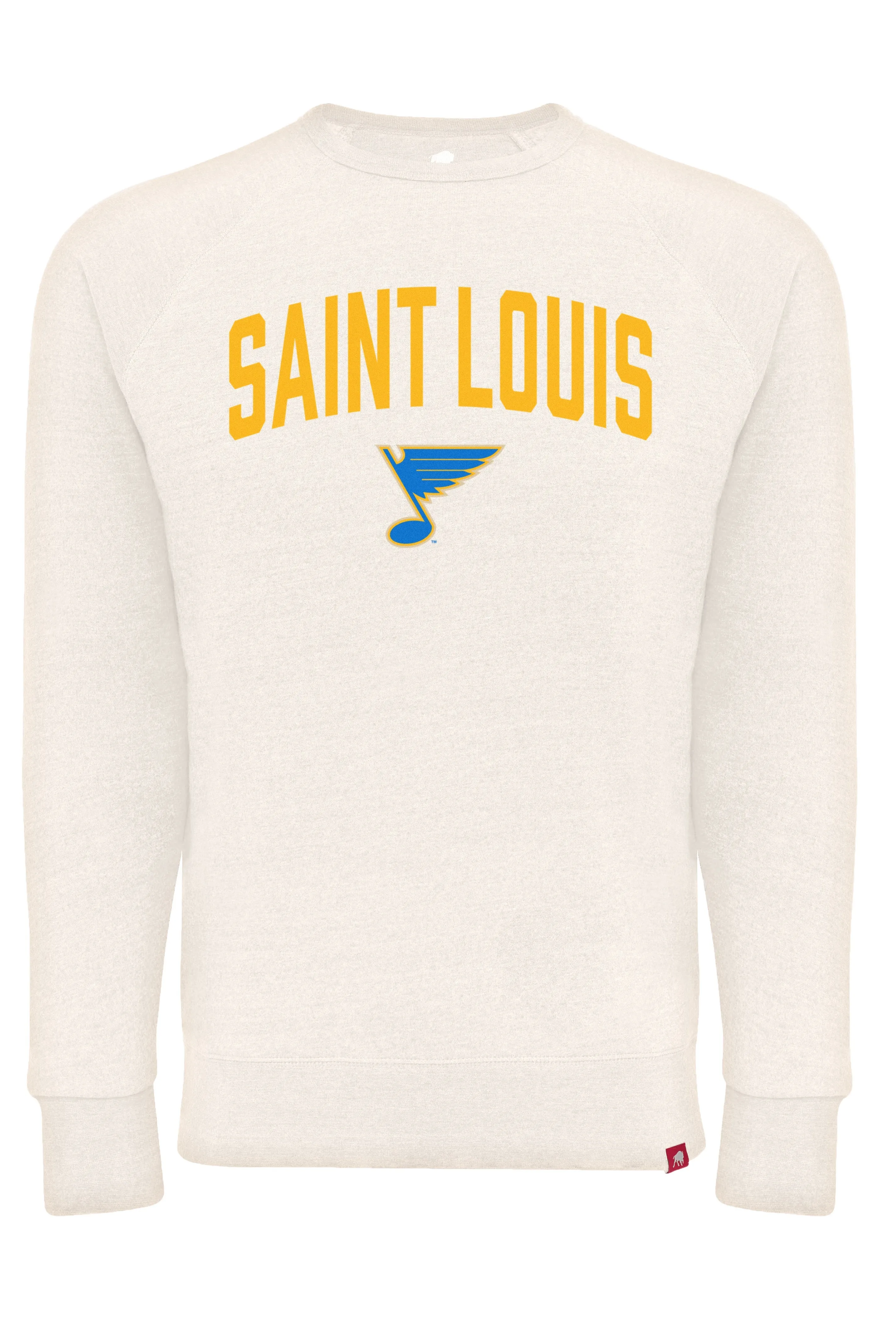 ST. LOUIS BLUES SPORTIQE DREXEL HARMON CREW - CREAM