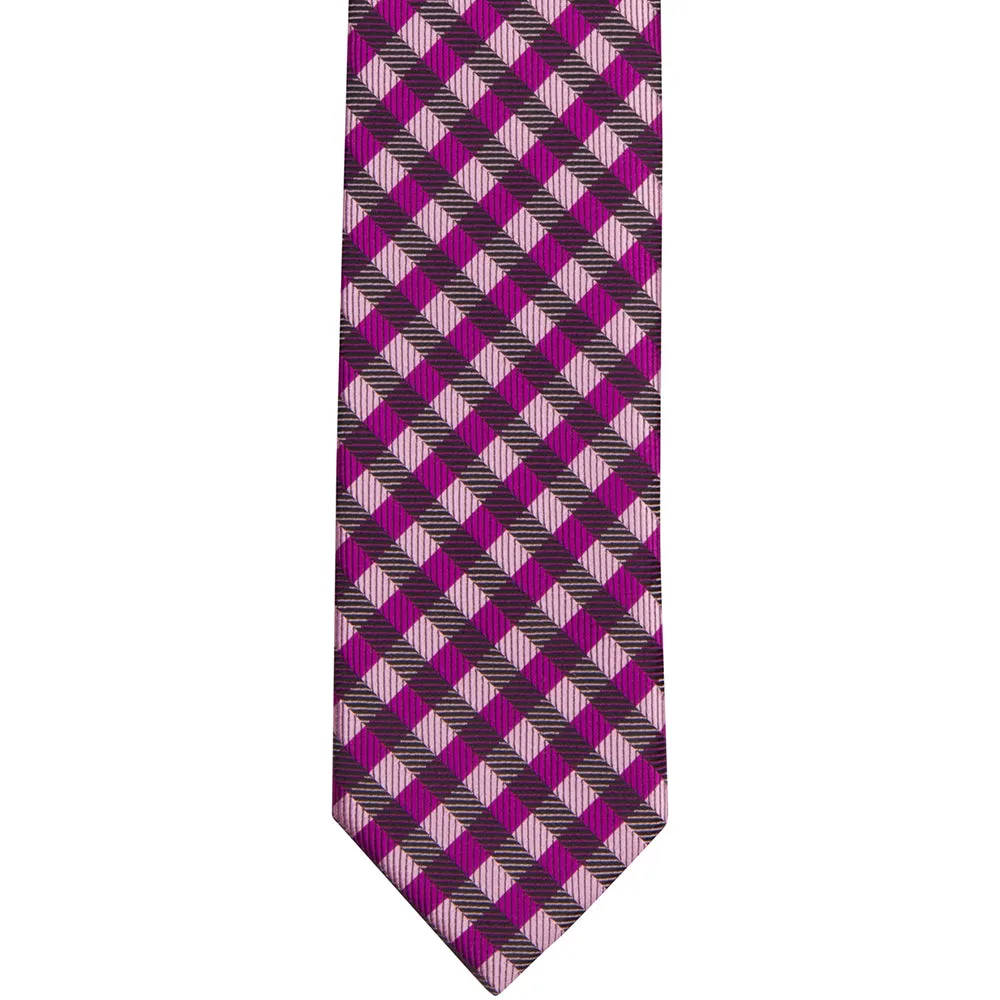 ST22 - Magenta/Black Checker - Skinny Width