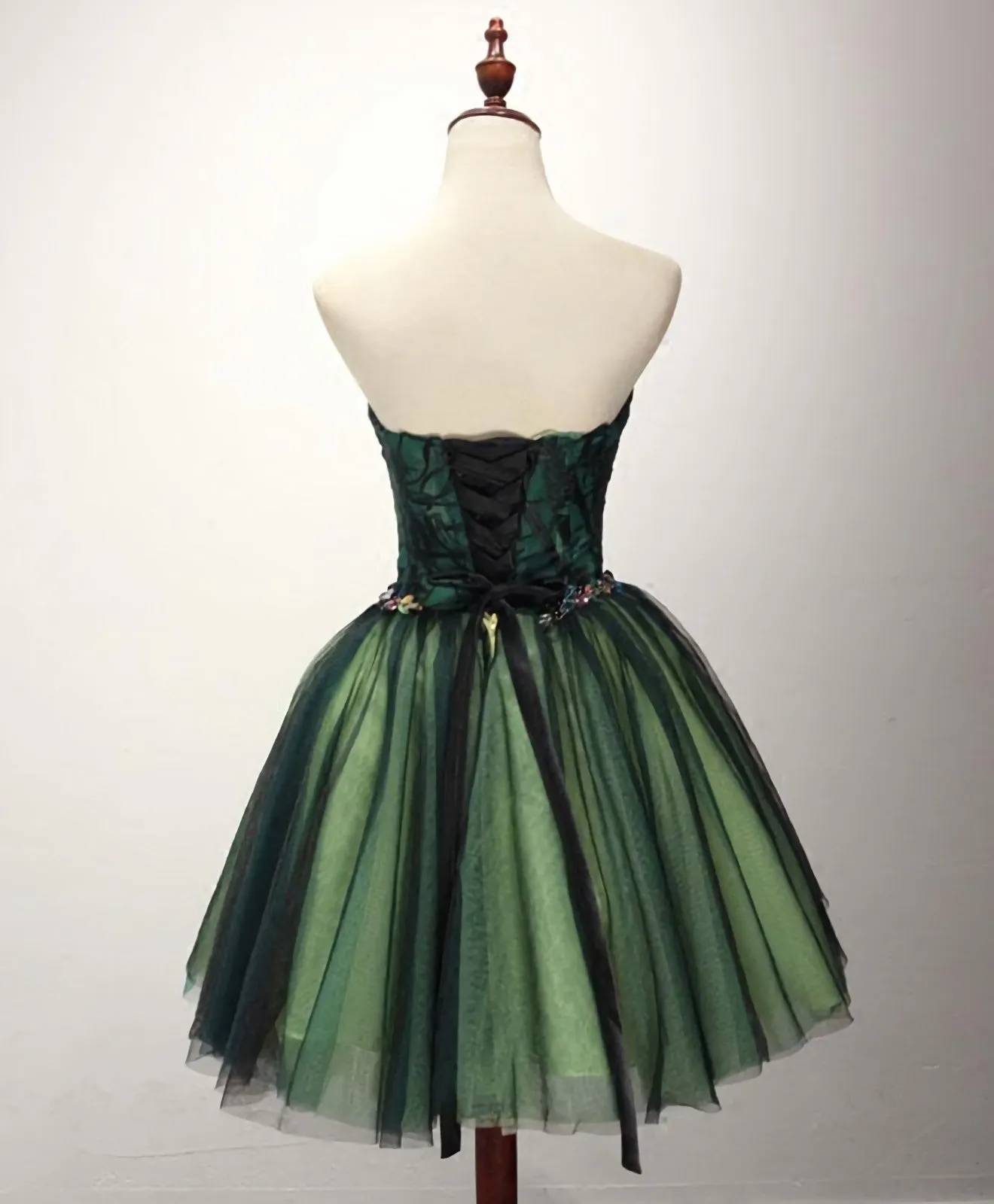 Stylish Tulle Lace Short Prom Dress, Cute Evening Dress