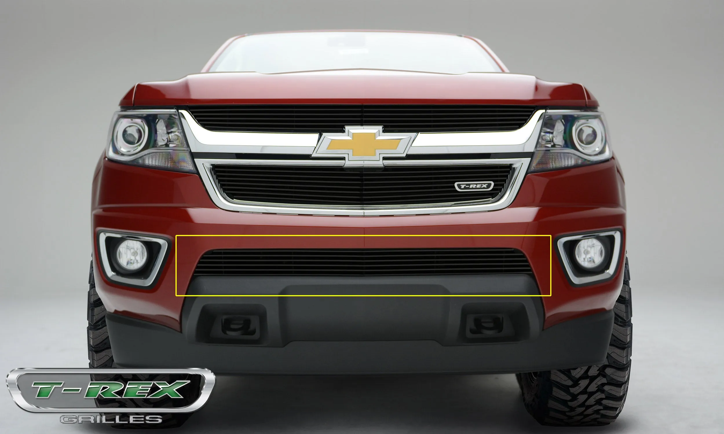 T-REX Billet Series, 1 Piece Overlay Bumper Grille - 2015-2018 Colorado