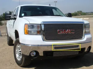 T-REX Billet Series, Bolt On Bumper Grille - Polished - 2007-2013 Sierra