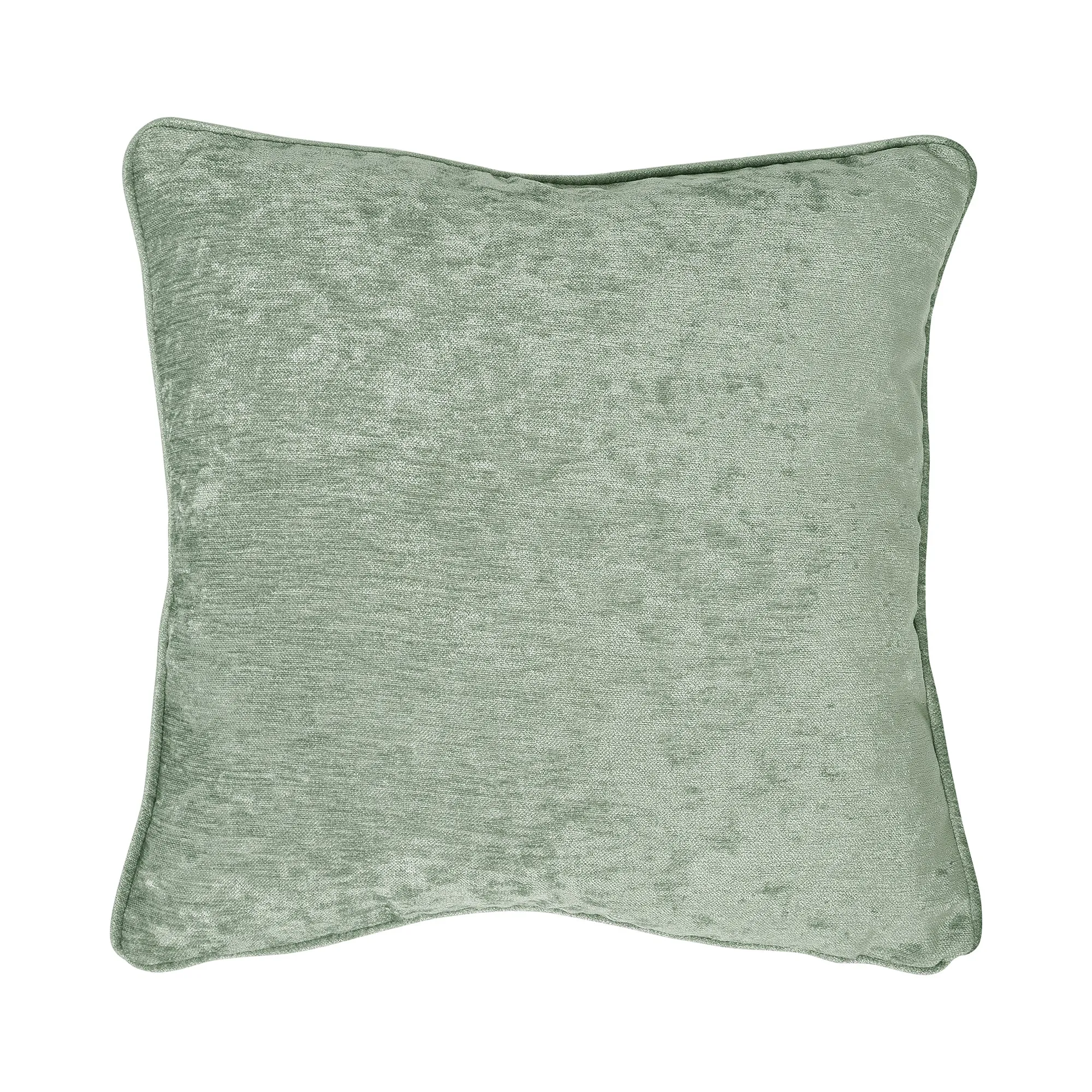 Textured Chenille Cushion by Curtina in Green 43 x 43cm