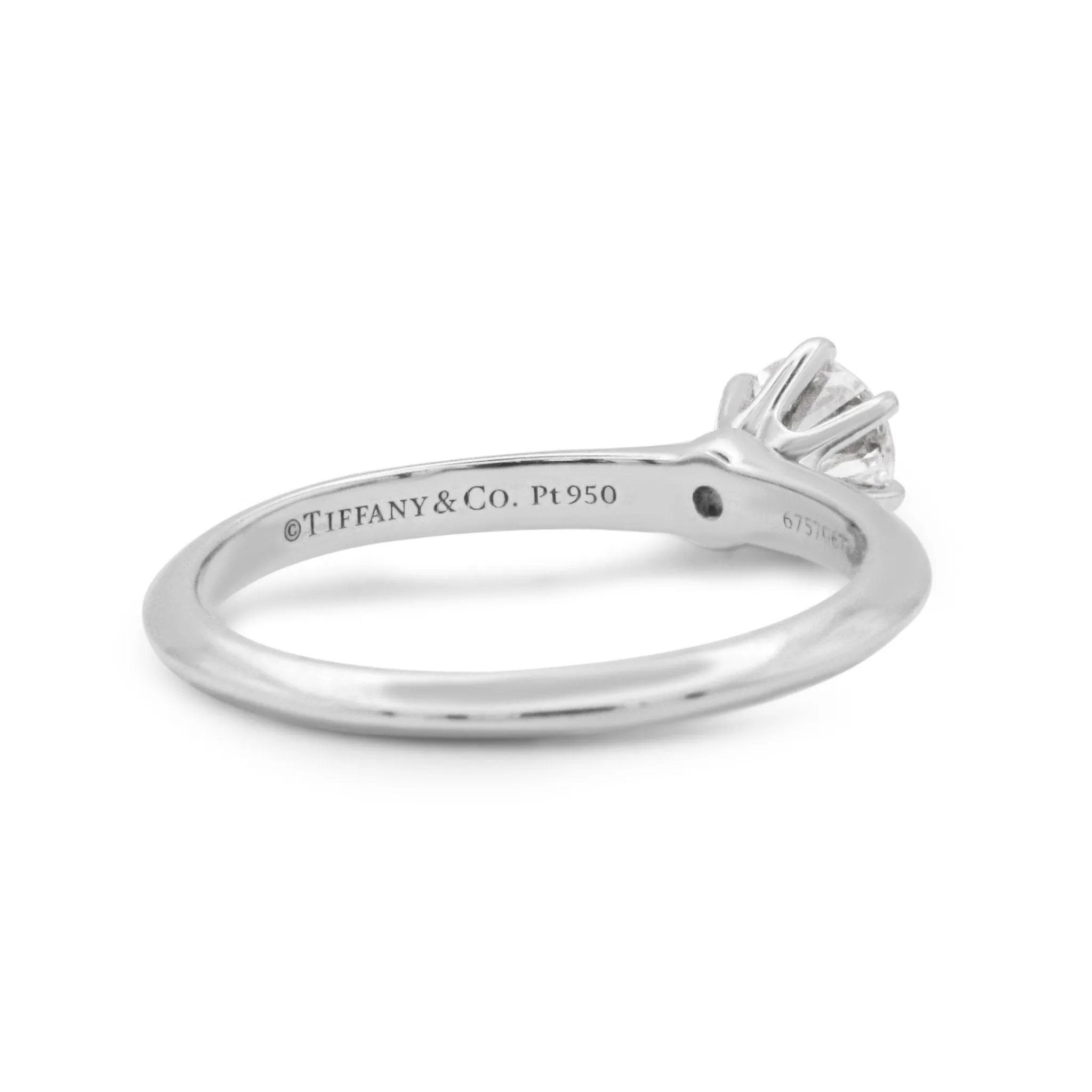 Tiffany & Co. Solitaire 0.45ct Diamond Ring - Platinum