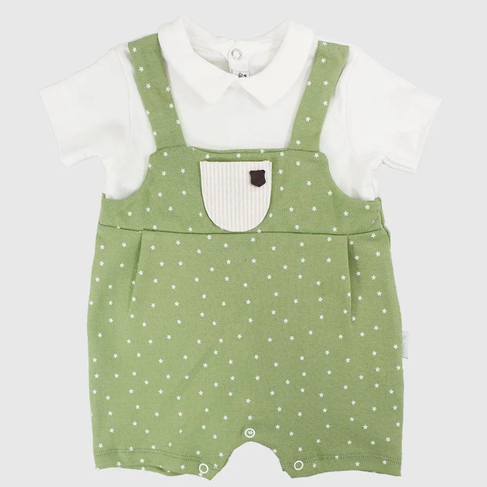 Tiny Stars Short-Sleeved Romper